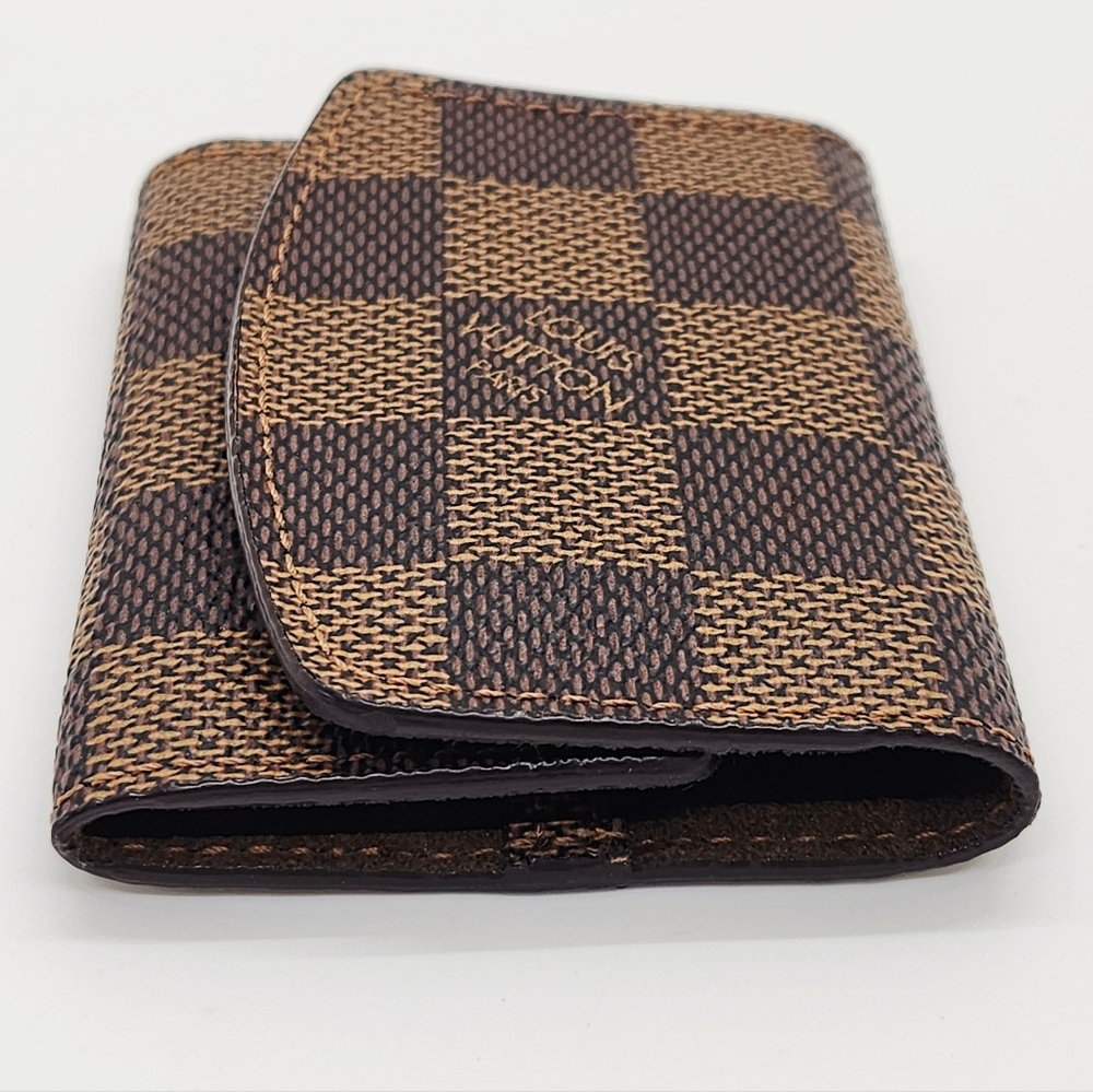 Louis Vuitton Damier Ebene Trifold Cufflink  Case - Picture 7 of 9